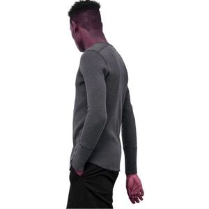 Wings + Horns Gray Long Sleeve Tee